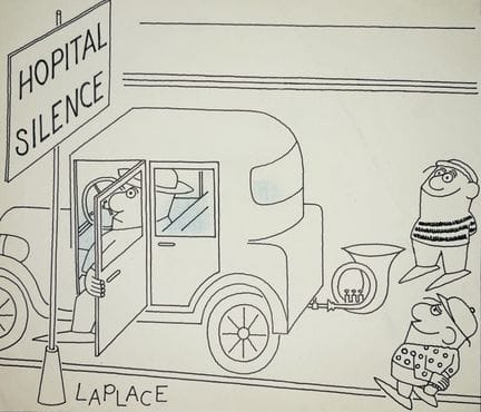 LAPLACE Jean.
« HOPITAL SILENCE ». 
« D'après le c