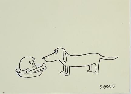 GROSS Sam. 
Sans légende. (Os)
Dessin à l'encre no