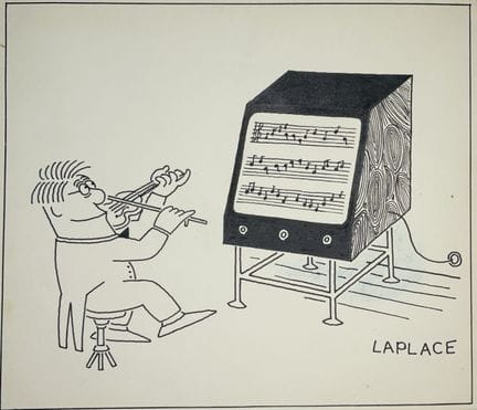 LAPLACE Jean.
Sans légende. 
Quatre dessins à l'en