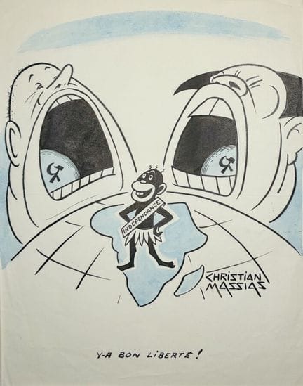 MASSIAS Christian.
« Y-A bon liberté !».
Dessin à 