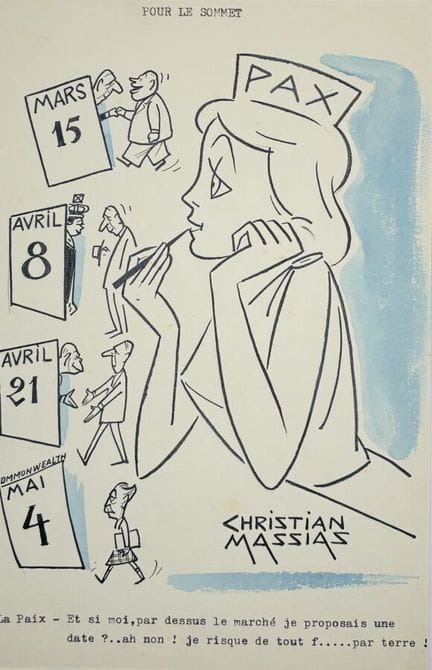 MASSIAS Christian.
« Pour le sommet - La Paix - Et