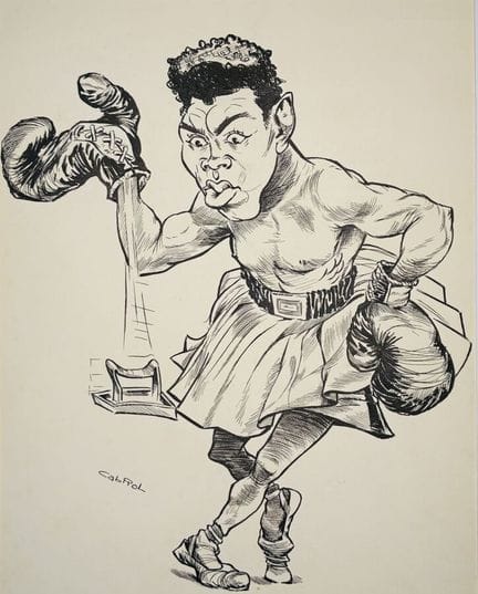 CABROL Michel. 
Sans légende, (Caricature du champ