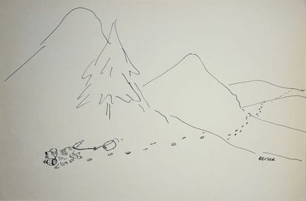 REISER Jean-Marc.
Sans légende. (Pauvre Saint-Bern