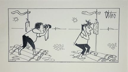 OTÉRO Manuel.
Sans légende.
Dessin à l'encre noire