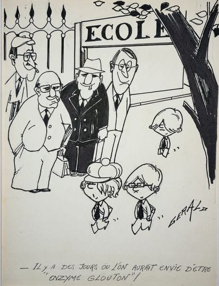 Sur le thème de L'ENFANCE. Dix dessins à l'encre n