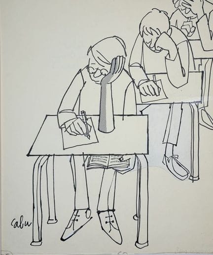 CABU, Jean CABUT, dit. 
Sans légende (le personnag