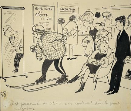 BELLUS Jean. 
« Il est passionné de ski…mais seule