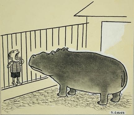 GROSS Sam. 
Sans légende. (Similitudes)
Dessin à l