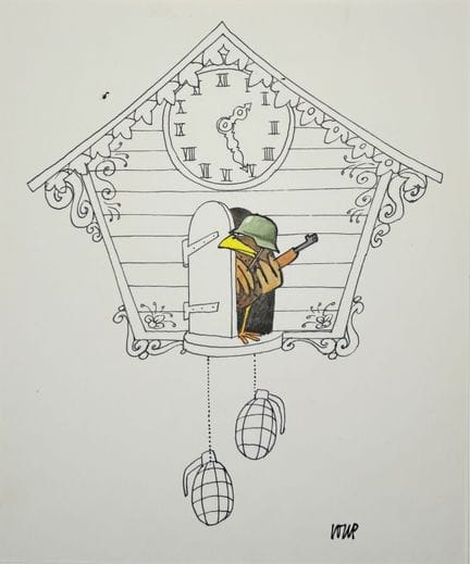 LOUP Jean-Jacques.
« Sans paroles ». 
Dessin à l'e