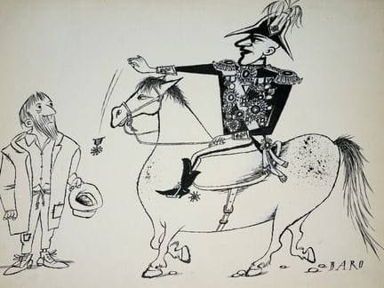 Sur le thème LES MILITAIRES et L'ARMÉE. Dix dessin