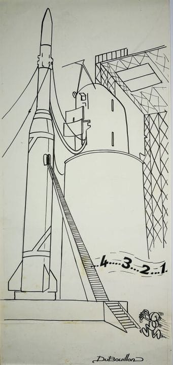 Sur le thème de LA SCIENCE FICTION. Six dessins à 