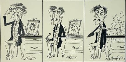 BRIAN Jean. 
Sans légende. 
Dessin à l'encre noire