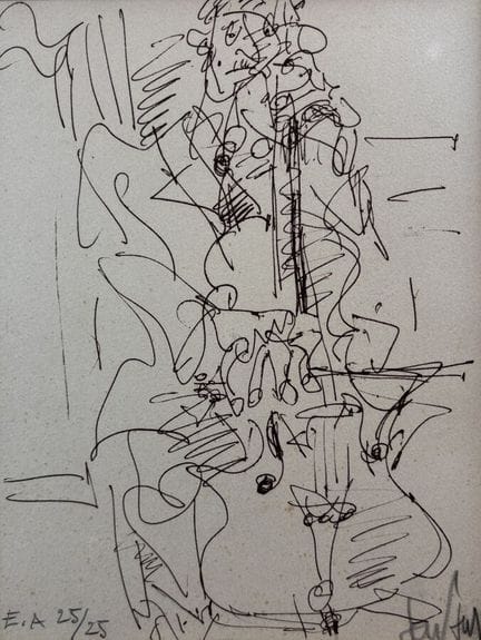 GEN PAUL (1895-1975)
El músico, 
Litografía, 
Firm