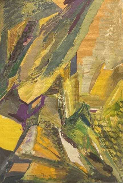 Anna STEIN (nacida en 1936)
Paisaje abstracto, 
go