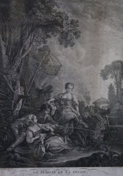 Según François BOUCHER,
El placer de la pesca y el