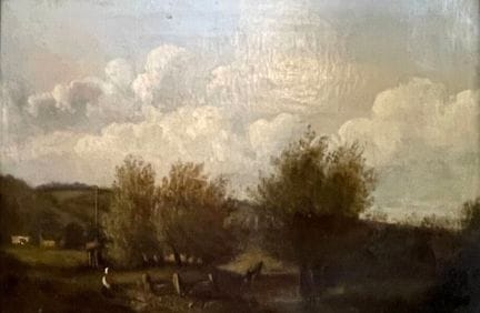 19TH-CENTURY FRENCH SCHOOL
"Lively Rural Landscape