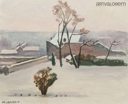 Maurice ASSELIN (1882-1947)
Paisaje nevado.
Óleo s