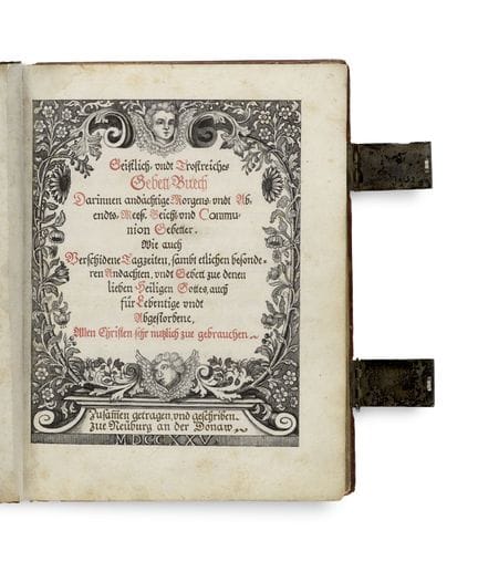 Gebetbücher

 

Geistlich undt Trostreiches Gebett