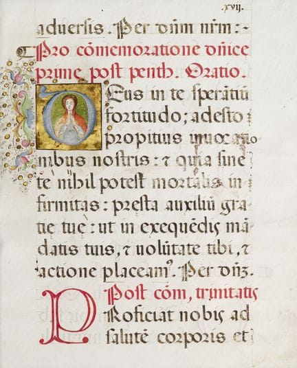 Mittelalter

 

(Maria als Orantin). Einzelblatt a
