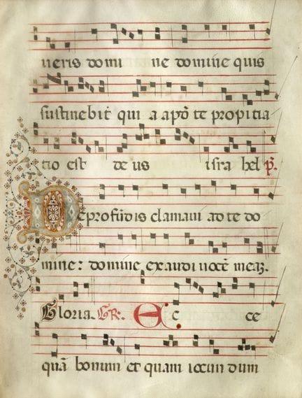 Mittelalter

 

Fragment eines Gradulae oder Antip