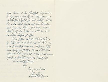 Mackensen, August von

Eigenhändiger Brief des Gen