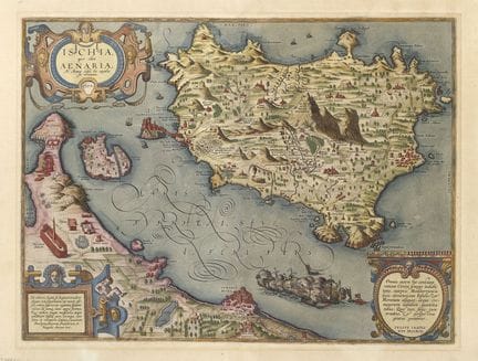 Italien

 

Ischia quae olim Aenaria. Altkoloriert