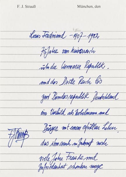 Politik

 

Sammlung von 8 Autographen von deutsch