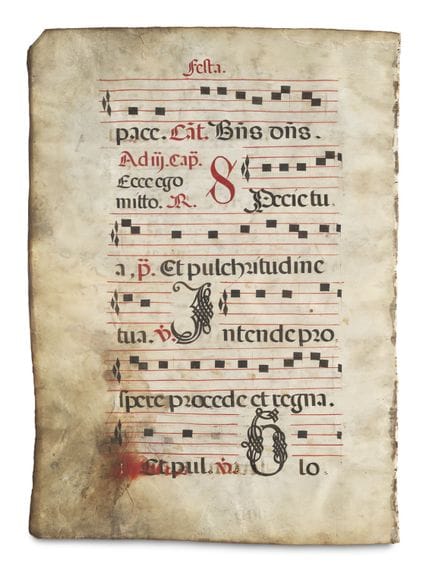 Mittelalter - Antiphonarblätter

 

Antiphonarblat