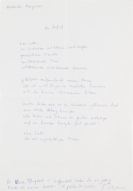 Mayröcker, Friederike

Sammlung zu Friederike Mayr