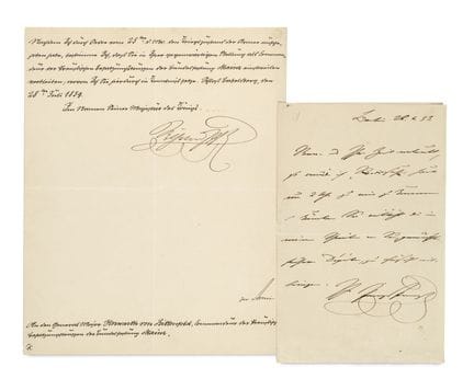 Preußen

Wilhelm I

Eigenhändiger Brief mit Unters