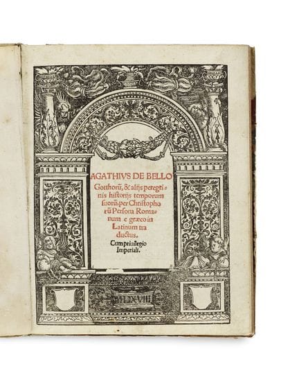 Geschichte

Agathias Scholastikos

De bello Gottho