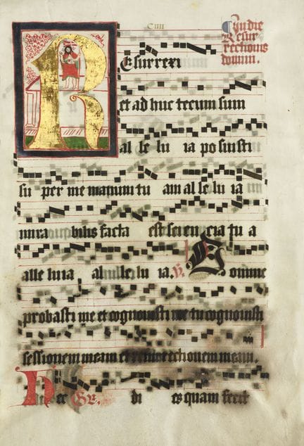 Mittelalter - Antiphonarblätter

 

Antiphonarblat