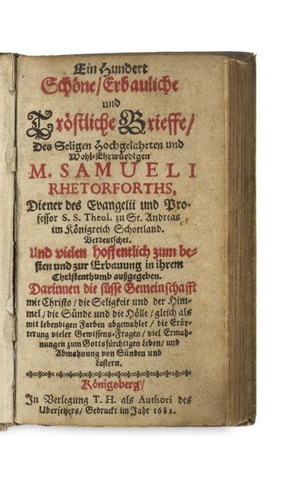 Rutherford, Samuel

Ein Hundert Schöne Erbauliche 