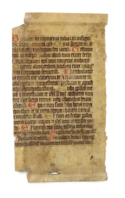 Mittelalter - Antiphonarblätter

 

Vier Fragmente
