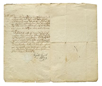 Sachsen

 

Lehnbrief mit eigenhändiger Unterschri