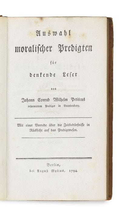Petiscus, Johann Conrad Wilhelm

Auswahl moralisch