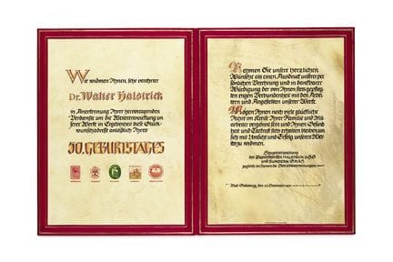 Firmenschriften

 

Ehrenadresse der Papierfabrike
