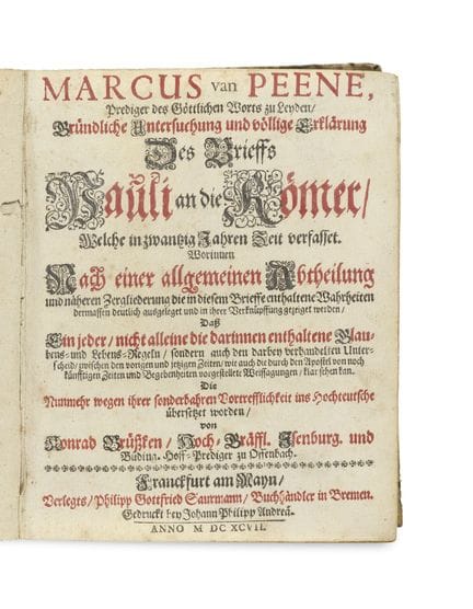 van Peene, Marcus

Gründliche Untersuchung und völ