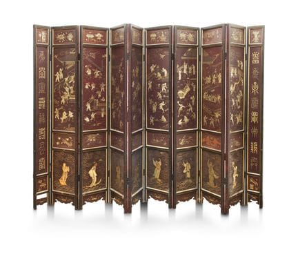 China

 

Ten-panel Coromandel lacquer screen, Chi