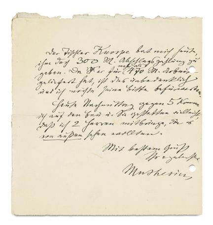 Muthesius, Hermann

2 eigenhändige Schreiben mit U