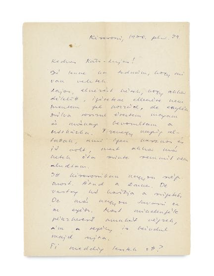 Ungarn

Nádas, Péter

Eigenhändiger Brief mit Unte