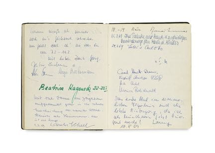 Walter Scheel

 

Gästebuch des "Jägerhaus" mit zw