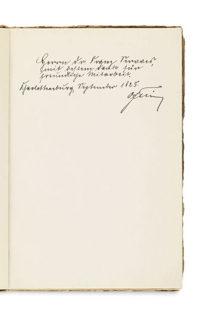 Felsing, Otto

Widmung mit eigenhändiger Unterschr