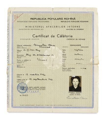 Judaica

 

Certificat de Calatorie. (Documento di