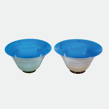 COPPIA DI CIOTOLE: Murano, 1985 (Venini),
modello 