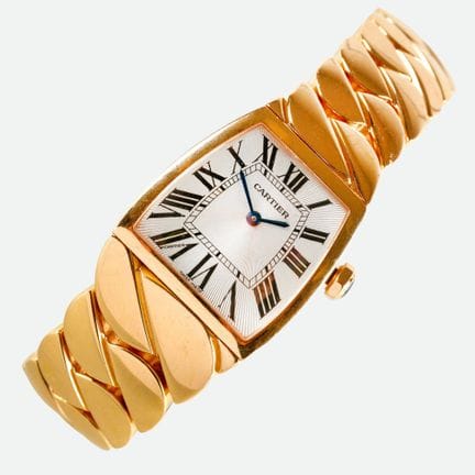 卡地亚（CARTIER）：女士腕表“La Doña de Cartier”，
制造商：卡地亚，巴黎。