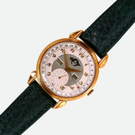 MOVADO：复古男士腕表，
制造商：Movado，格伦兴。年代：约1950-1960年。型号：44