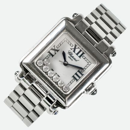 萧邦（CHOPARD）：女士腕表“Happy Sport”，
制造商：萧邦，日内瓦。型号：“Happ