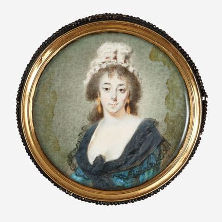 FRANCE, XVIIIe-XIXe siècles : Boîte miniature avec