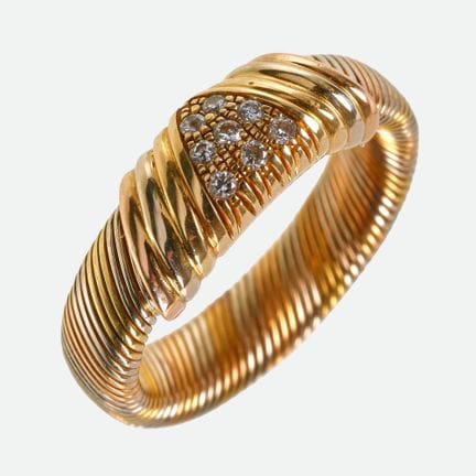 ANELLO CON BRILLANTE: Cartier, "Saturne", Parigi,
